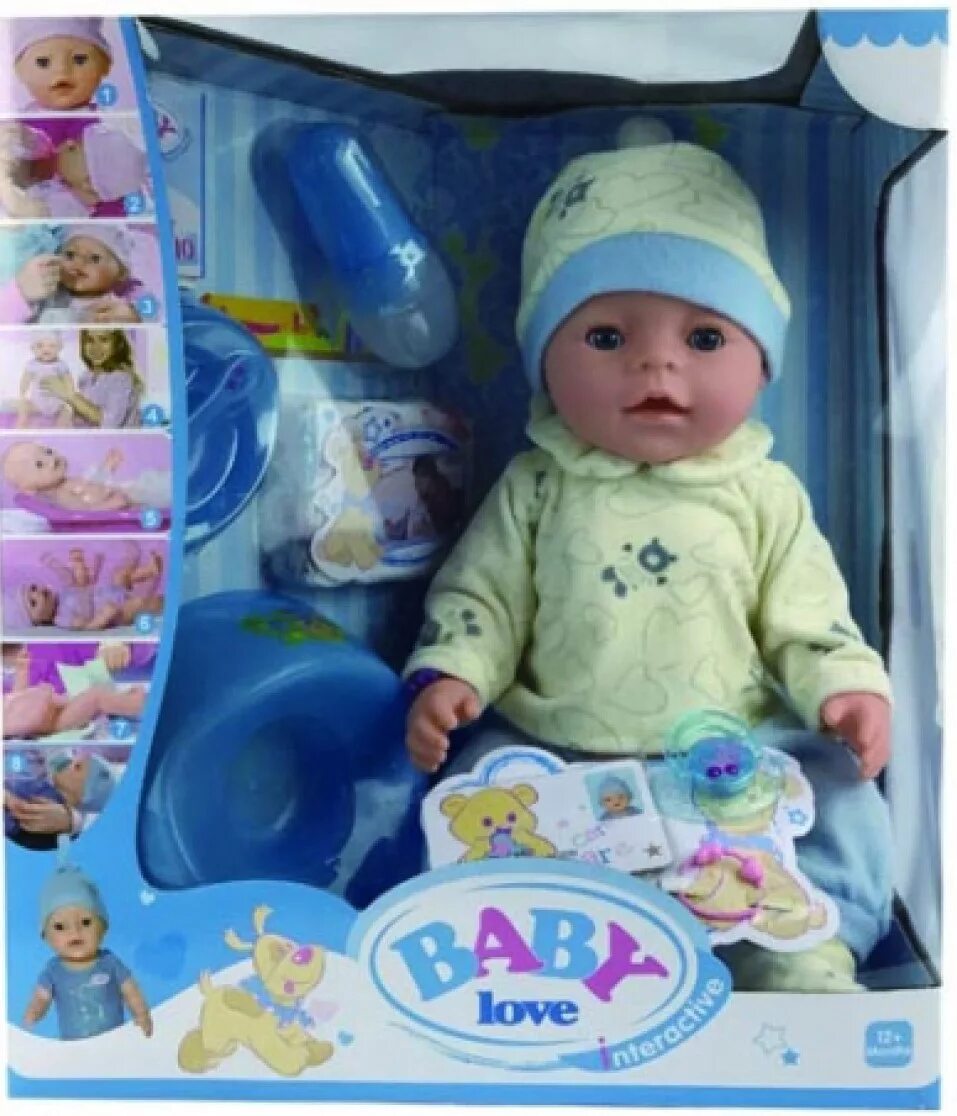 кукла которая плачет кушает ходит в туалет. интерактивная кукла zapf creation baby born 43 см 823-163. кукла которая плачет кушает ходит в туалет. кукла которая плачет кушает ходит в туалет. функциональный пупс - плачущий младенец с аксессуарами.