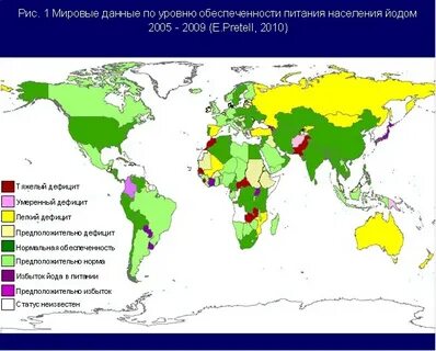 Карта йода
