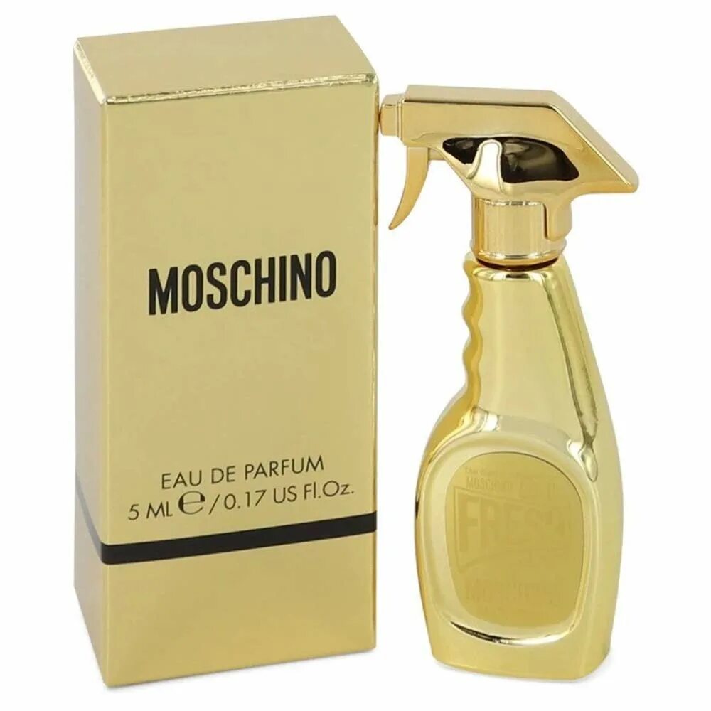 Moschino gold. Moschino Parfum 5 ml. Духи Москино золотые. Moschino Fresh Gold 5мл. Moschino Pink Fresh Couture.