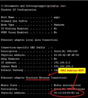 Check mac address