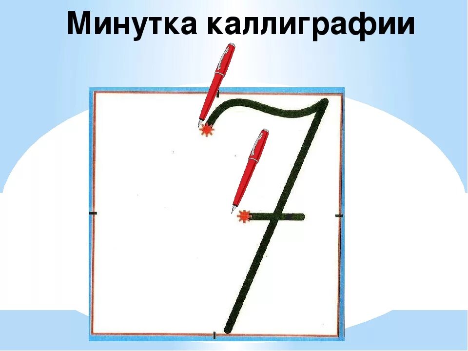 Минутка ЧИСТОПИСАНИЯ по математике. Каллиграфическая минутка цифра 7. Минутка каллиграфии по Маьтем. Чистописание цифры. Минутка чистописания математика 3