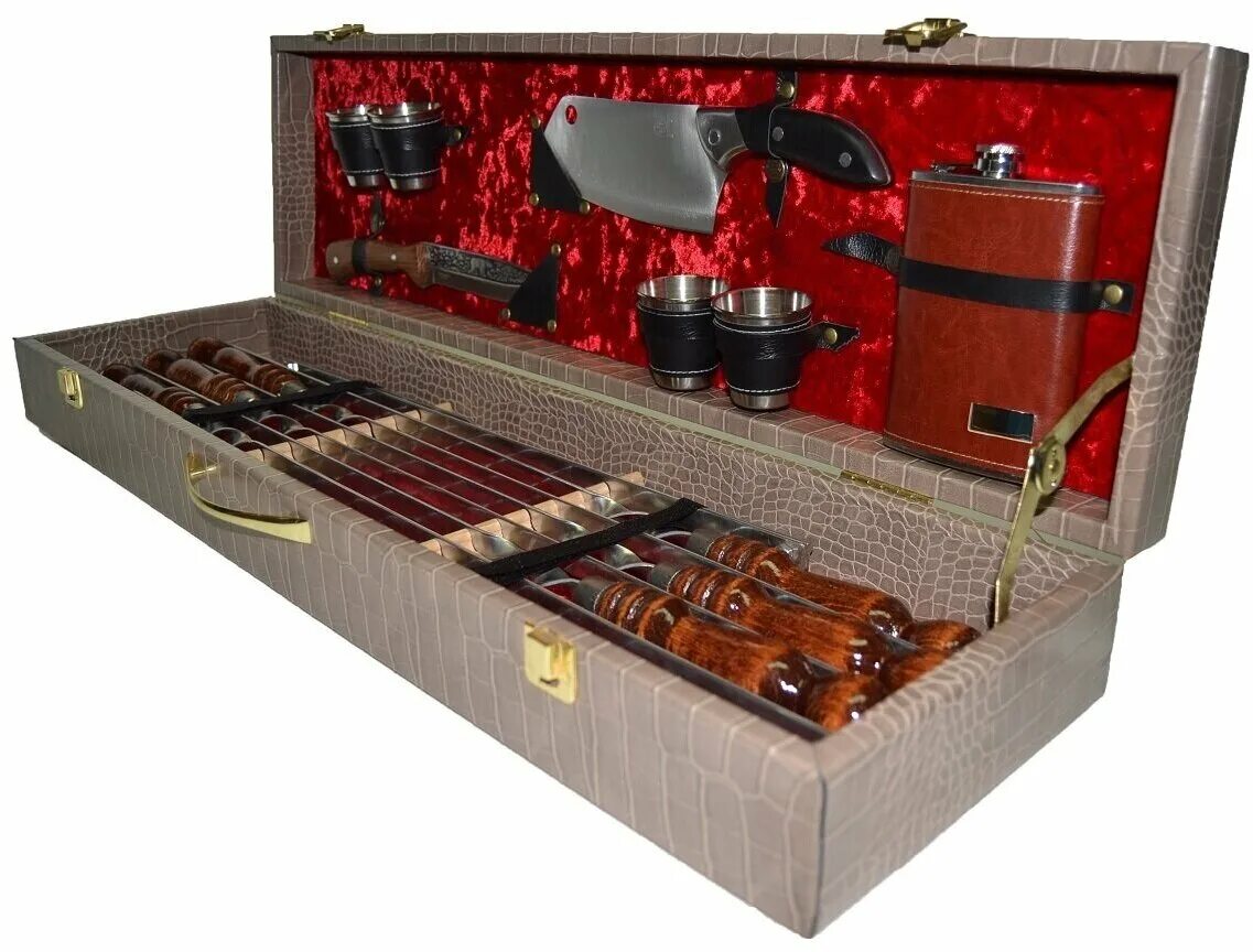 Набор для шашлыка подарочный в чемодане. Шашлычный набор. Набор для шашлыка подарочный в чемодане. Rubicon набор для шашлыка в чемодане. Кизлярский набор шампуров.