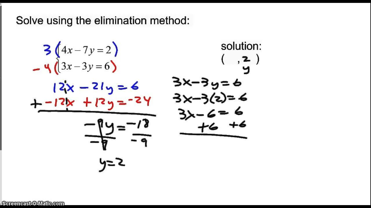 Elimination method. Elimination and substitution method. system of equations. gauss elimination method.
