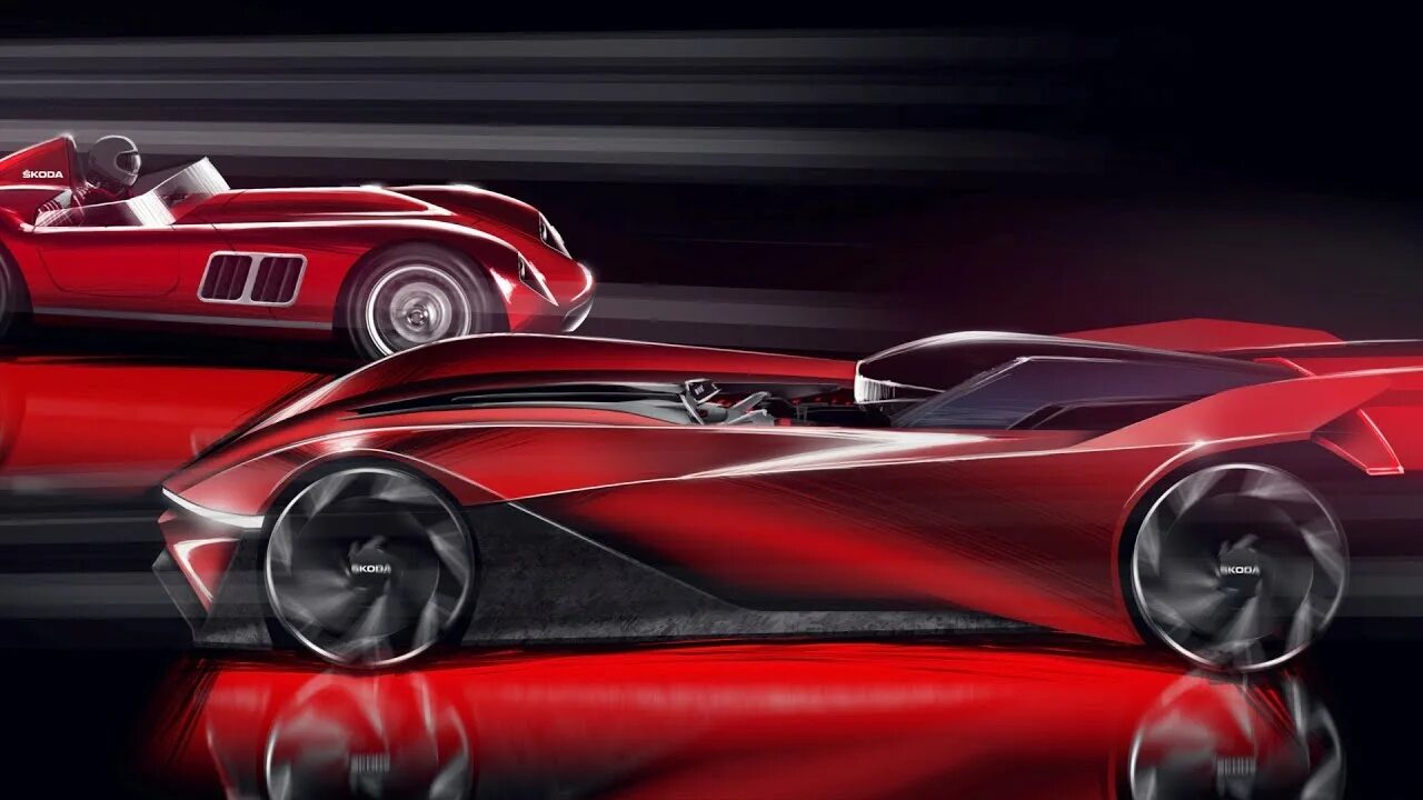 Vision gt. Skoda vision gt. шкода 1100 ohc. skoda 1100 ohc coupe. гоночные машины будущего.