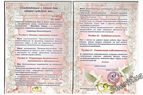 Конституция семейной жизни
