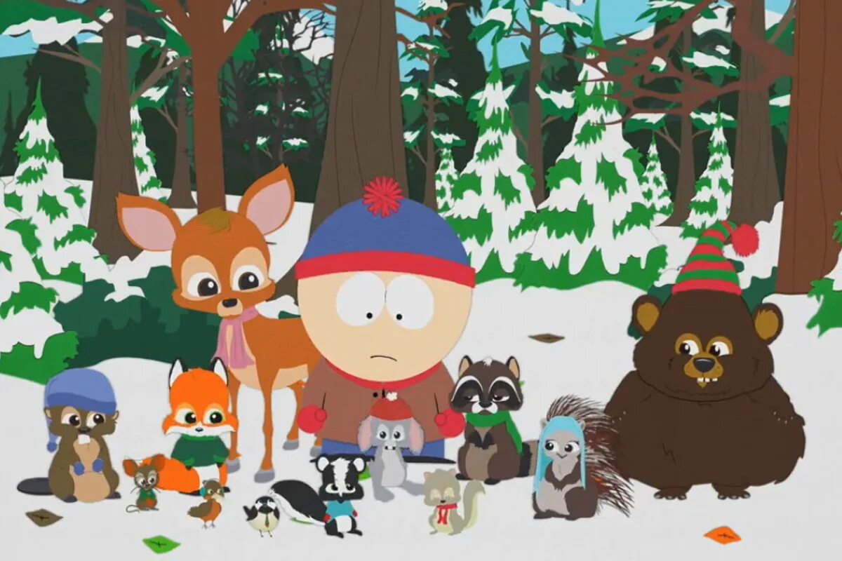 Новый south park. Южный парк датчане. Саус парк рождество. South park 25. Мистер хэнки рождественская южный парк.
