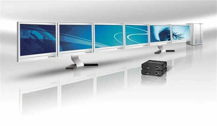 See multi. Matrox triplehead2go. matrox multi monitor adapter для 4 мониторов. matrox triplehead2go 12 штук. рабочий стол расширением 5760 1200.