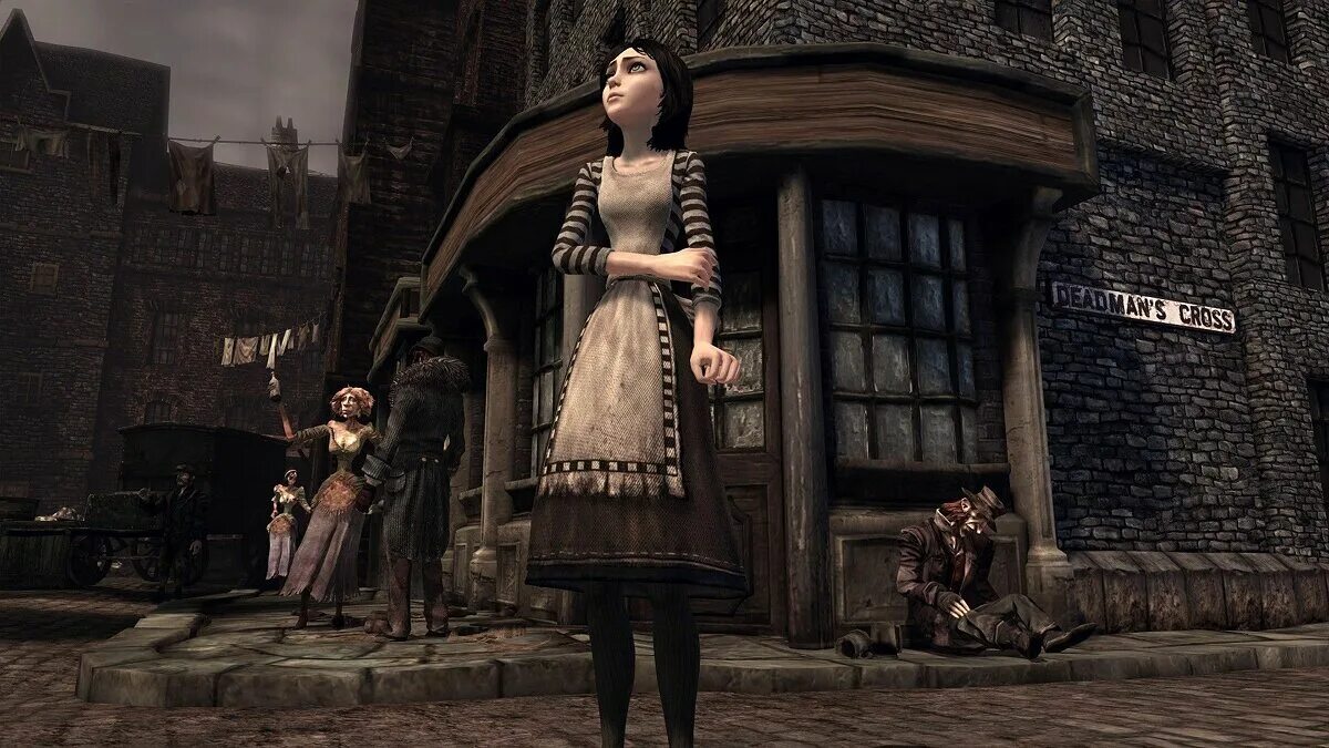 Алиса стоп игра. Алиса в стране кошмаров Лондон. Alice: Madness Returns Скриншоты Лондон. Алиса безумие возвращается.