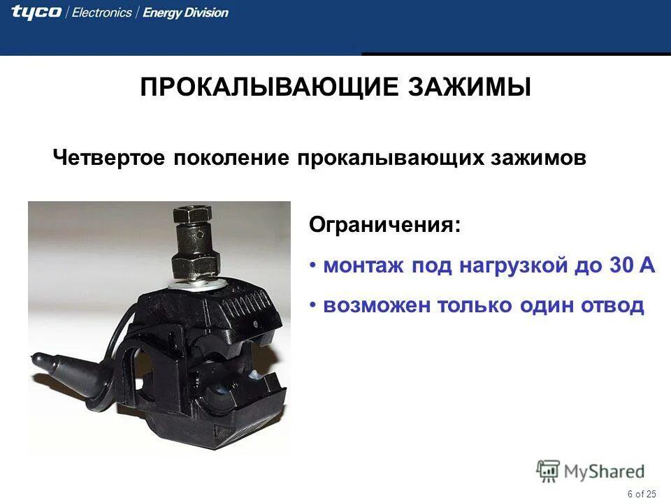 Зажим прокалывающий 120