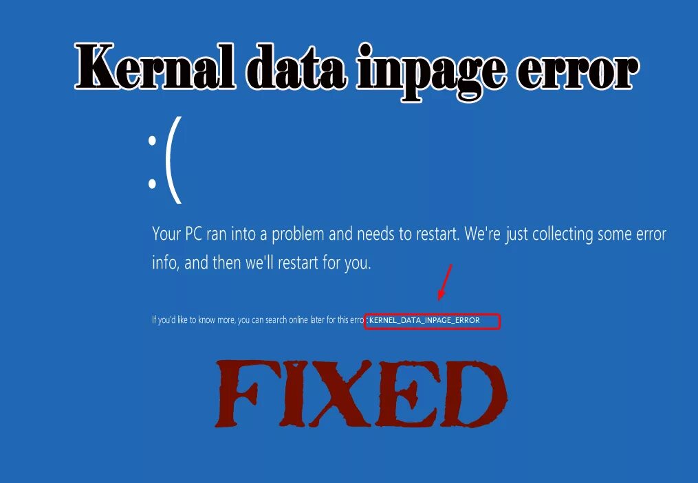 Ошибка тег 1177. Ошибка kernel_data_inpage_error. kernel data inpage error. kernel error 900.