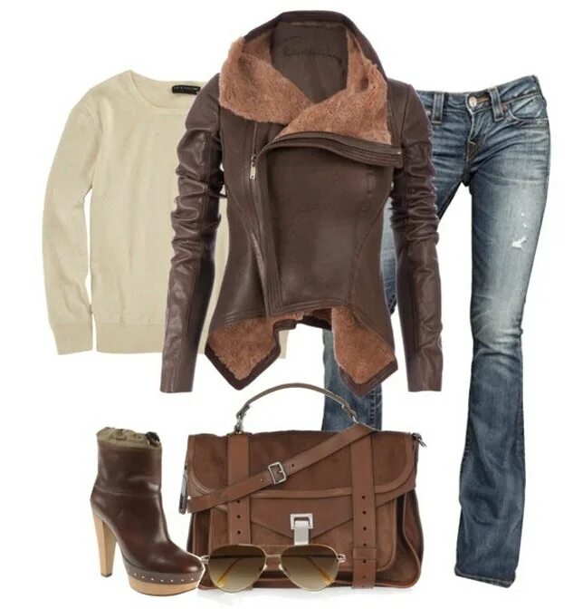 с чем носить коричневый короткий. смарт кэжуал стиль. с чем носить коричневый короткий. девушка в коричневой куртке. лук с кожаной курткой.