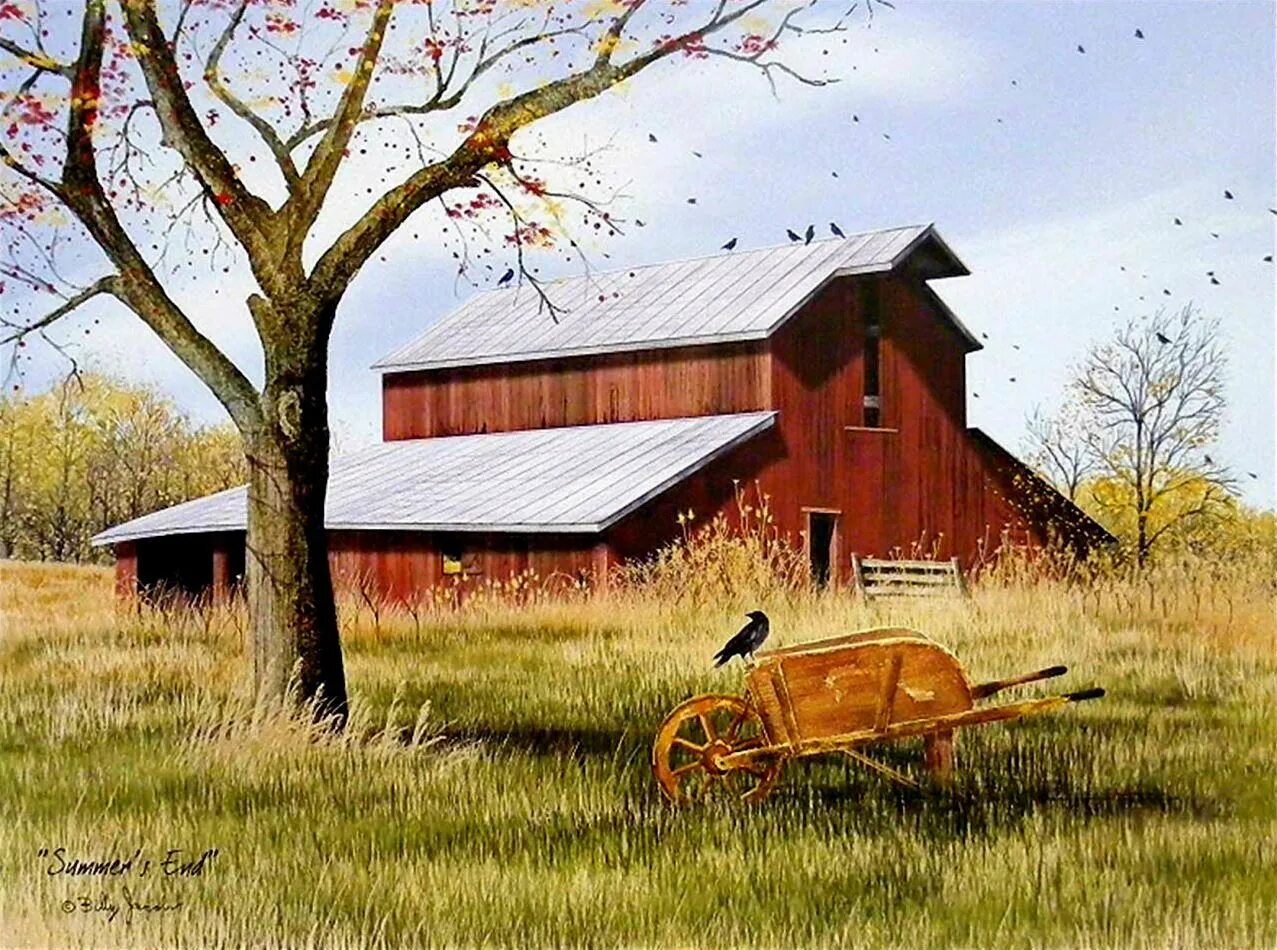 Амбар в живописи. Theres something in the barn 2023. American barn. Farmhouse сарай. Barn house рисунок.