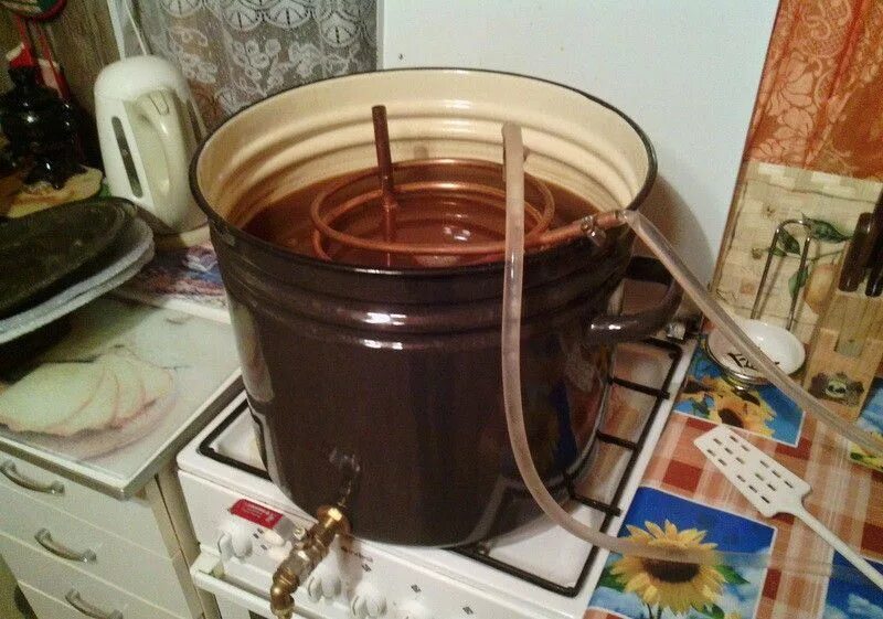 Как заварить дом. Домашняя пивоварня из кастрюли. охлаждение сусла в пивоварении.