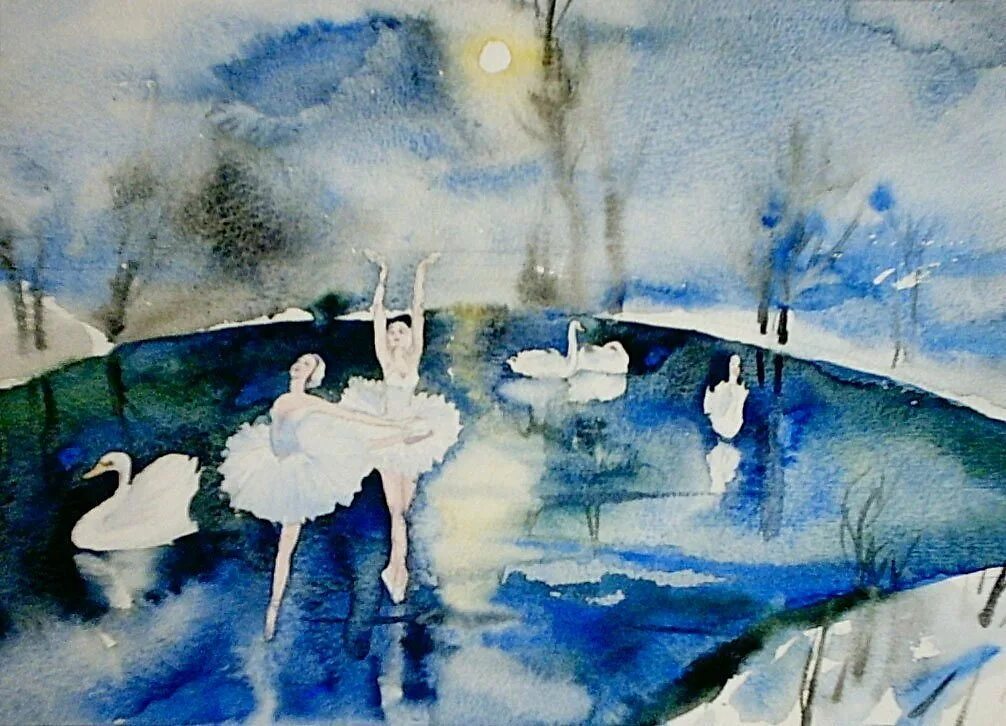 Балет Лебединое озеро. Рисунок к балету Чайковского Лебединое озеро. Бал "Лебединого озера" Чайковского.