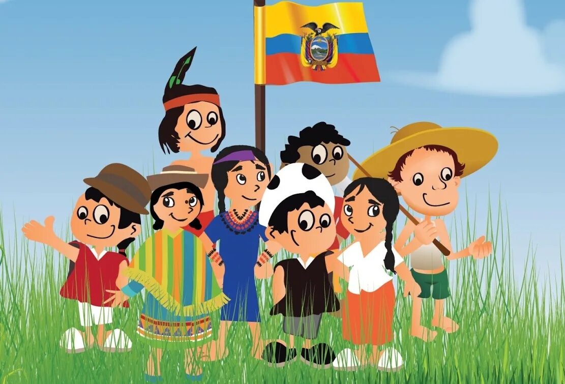 La el pais. Культуры мультяшки. Картинка рисунок для детей Эквадор. Эквадор девиз государства.