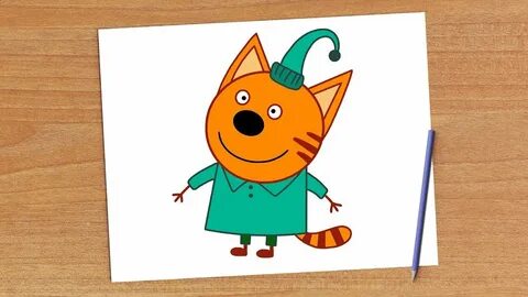 Компот три кота на зеленом фоне
