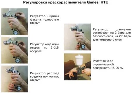 Каким должно быть давление при покраске