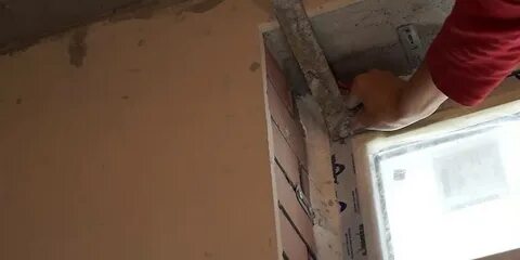 Штукатурка после установки окон