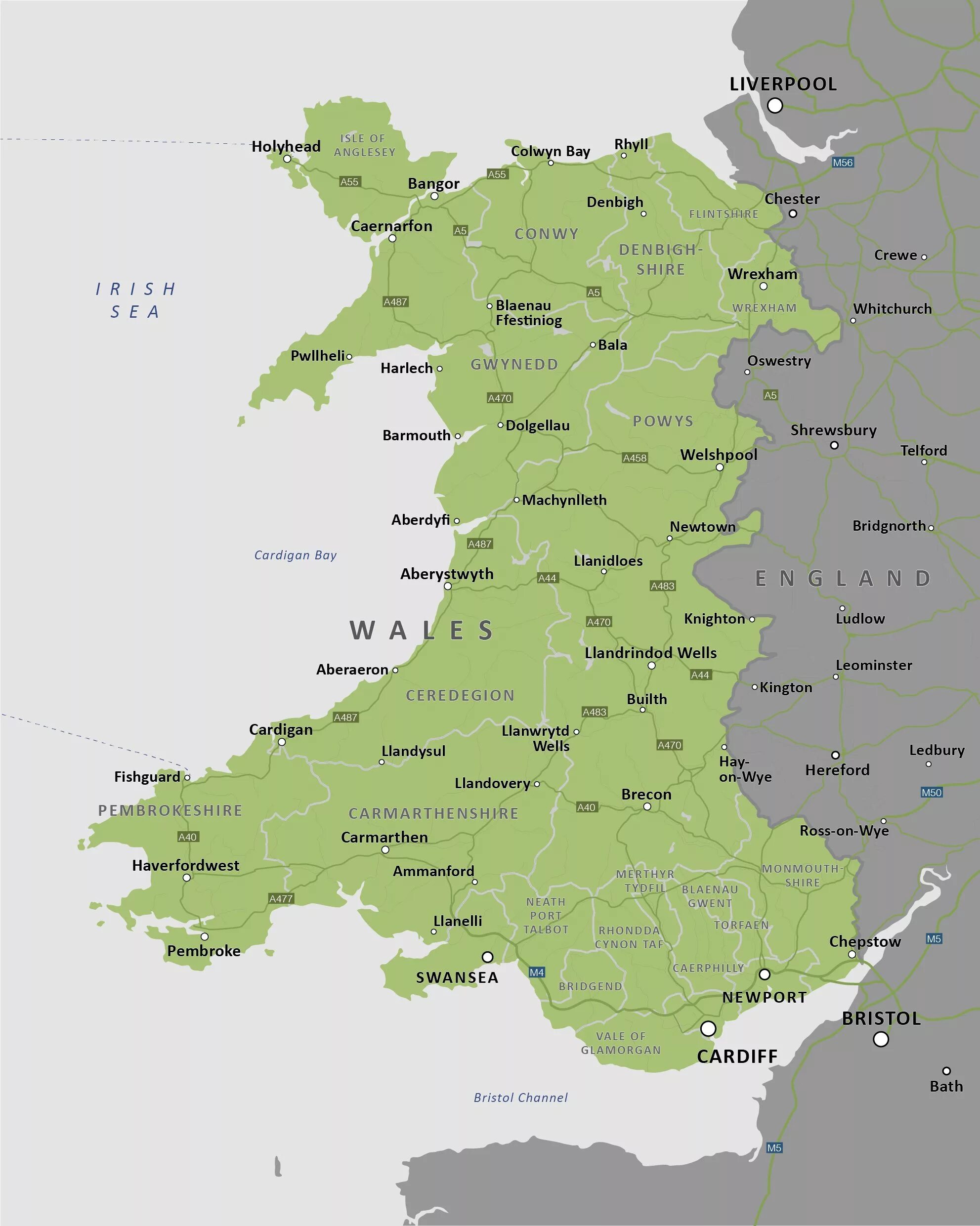 Уэльс на карте. Wales на карте Великобритании с городами. Карта Уэльса на карте Великобритании с городами. Уэльс Англия на карте. Где находится уэльс