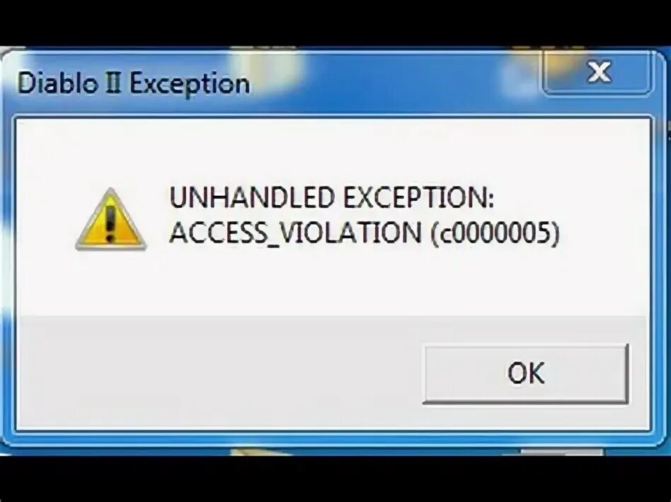 Fatal error unhandled access violation reading