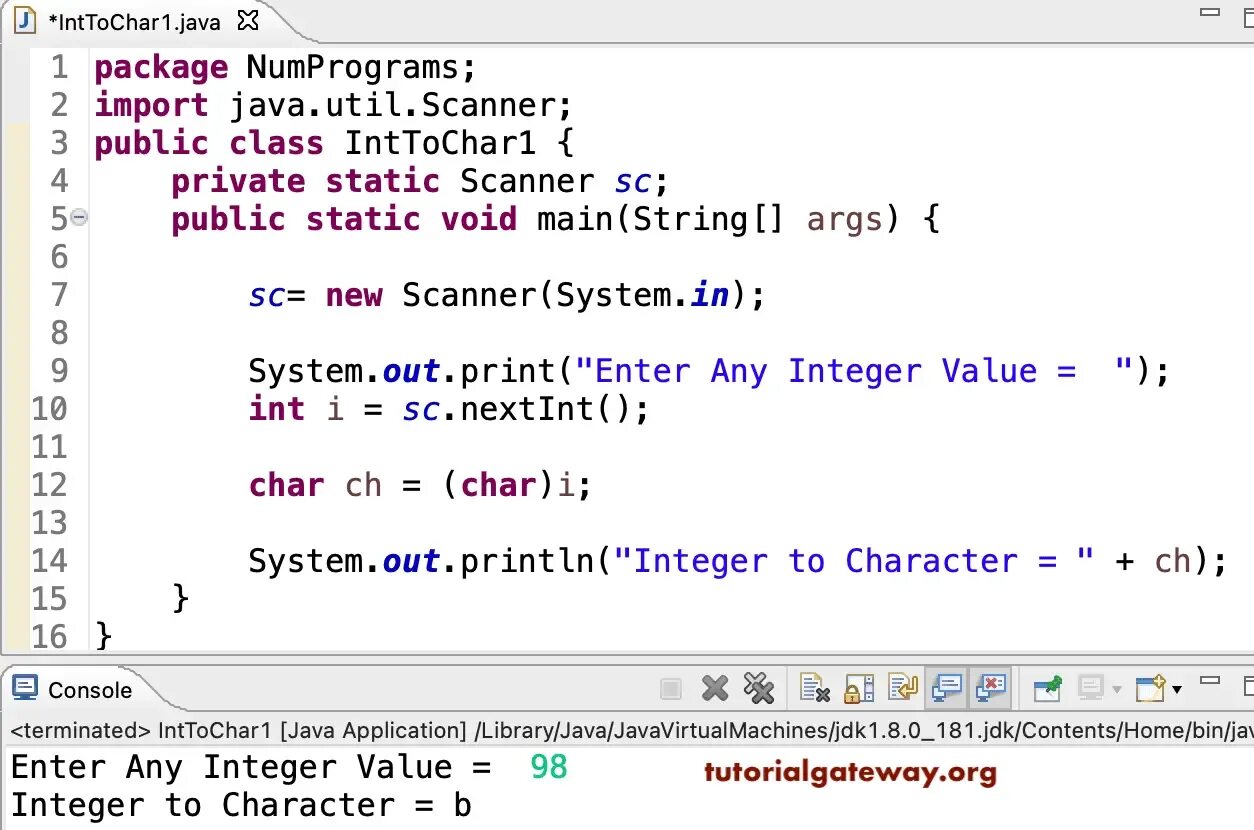 Java char to string. Java char to string