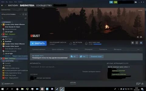 Почему вылетает раст при заходе на сервер