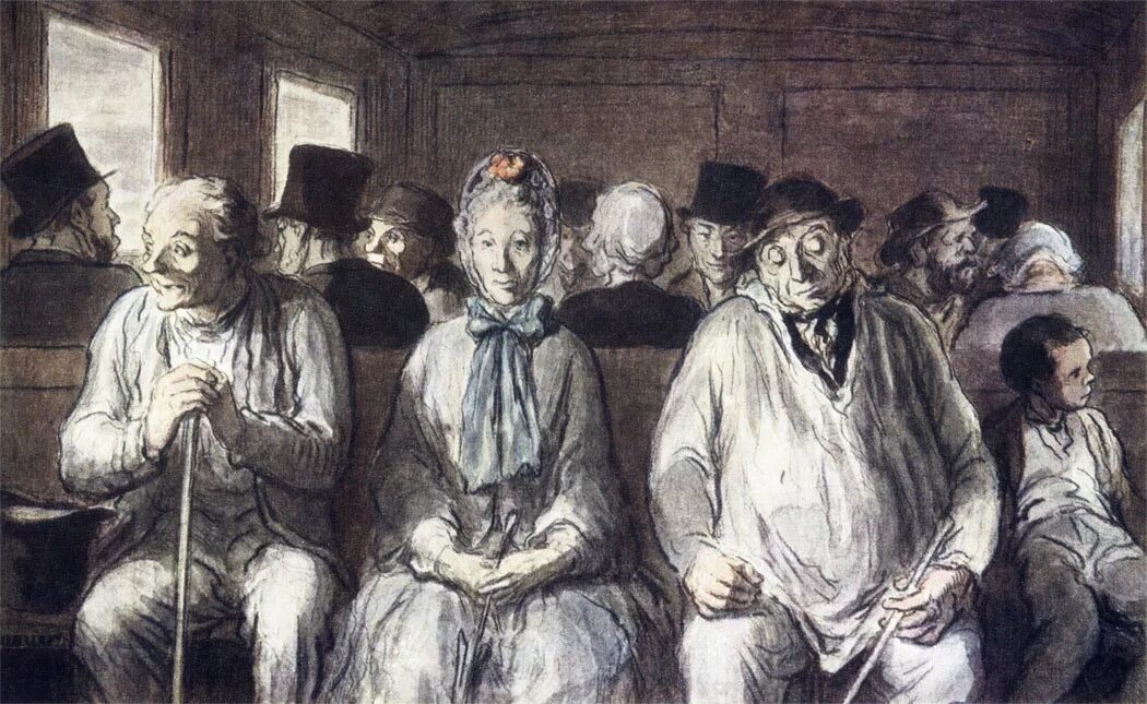 Оноре домье вагон третьего класса. Оноре викторьен домье вагон третьего класса. В вагоне третьего класса 1862 о домье. Домье вагон третьего класса. Оноре домье вагон третьего класса 1863-1865.