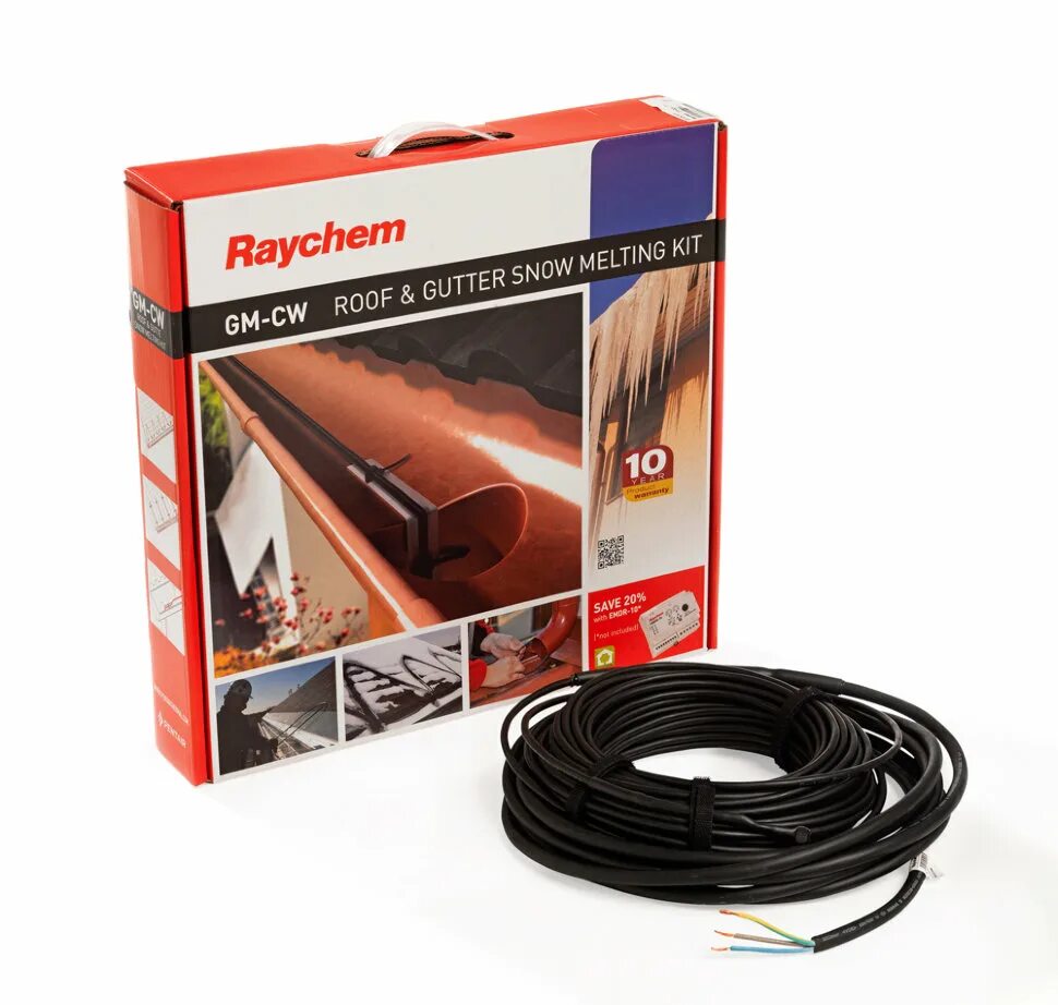 Raychem GM-2cw - 40 м. Raychem GM-2cw - 25 м. Raychem GM-2cw - 70 м. Греющий кабель Raychem CERAPRO-800w 800вт.