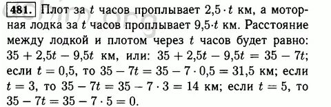 Скорость моторной лодки 35 км час