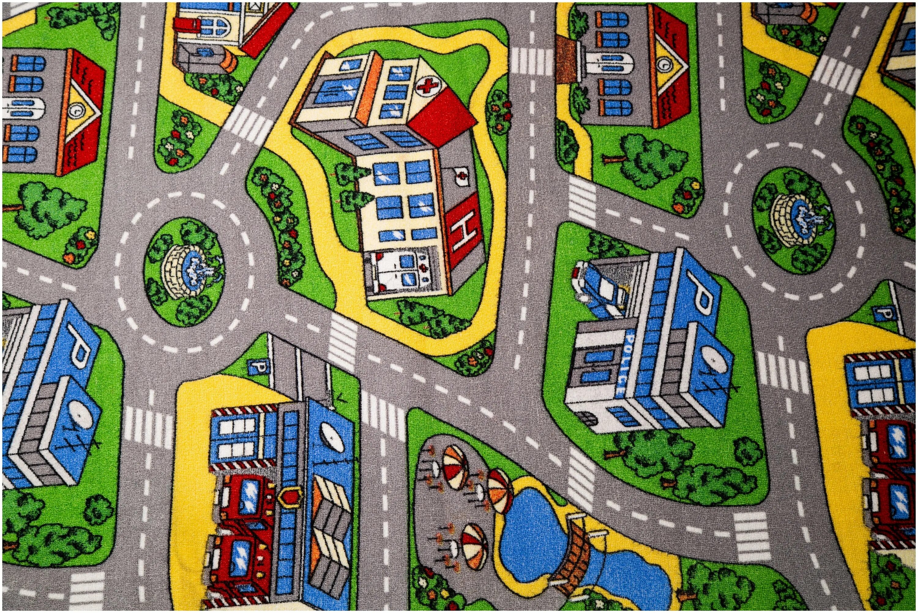 ковер дорога для детей. 18558766 ковёр детский дороги 170 1. 5x2 м полиамид. 5 м). ковролин тачки дисней.