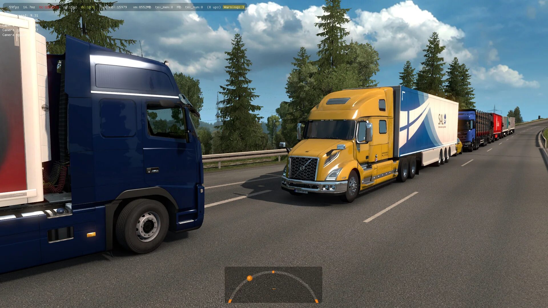 Трафик для етс 2. Volvo vnl 2018 ets 1.35. volvo vnl ets 2 1.36. volvo vnl 2018. вольво внл етс 2.