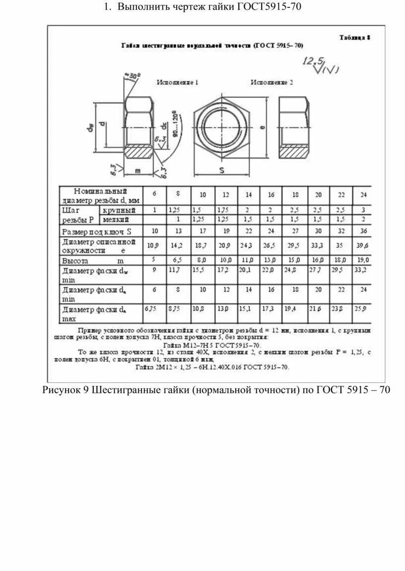 Гайка м5 гост. Гайка 5915-70 чертеж. Гайка 2м16 ГОСТ 5915-70 чертеж. Гайка м16 параметры чертёж. Гайки шестигранные Размеры таблица.