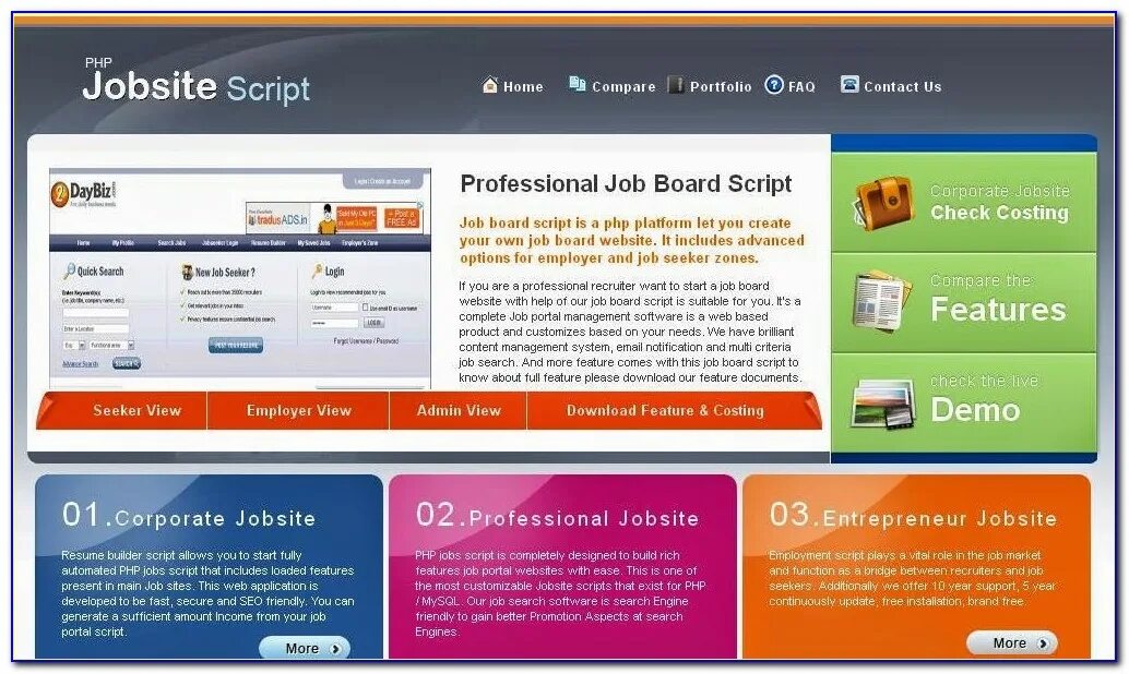 Script for website. Php jobs. Update script. Play script.