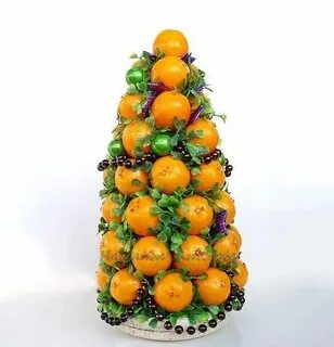 Елка из мандаринов своими руками
