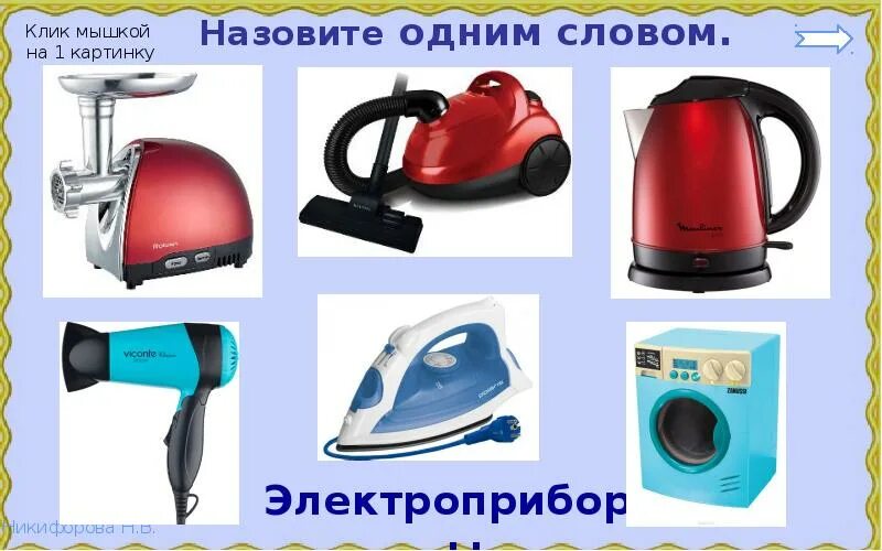 Название электроприбора