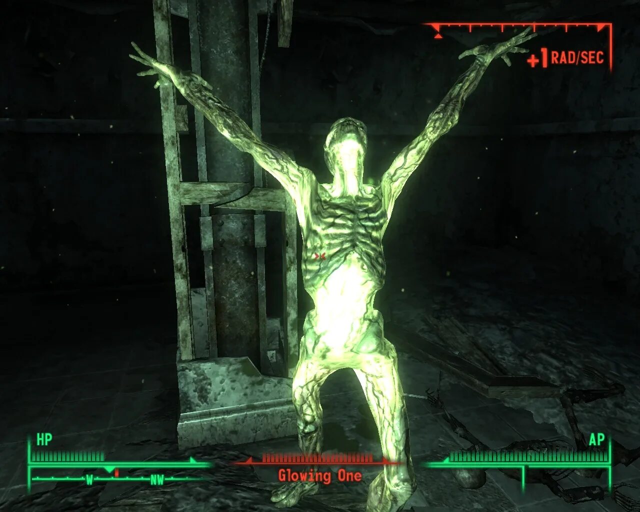 Светящийся фоллаут. Светящийся гуль fallout new vegas. светящийся гуль фоллаут 4.