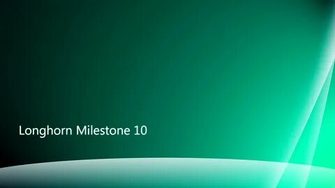 Windows longhorn