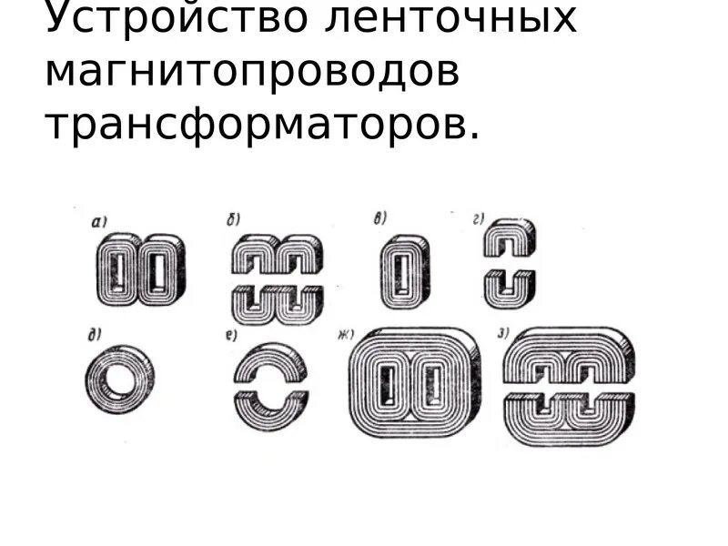 Стержневой броневой тороидальный трансформатор. Принципиальная конструктивная схема магнитопровода. Типы магнитопроводов трансформаторов. Стержневой магнитопровод трансформатора. Устройство трансформатора магнитопровод обмотки.