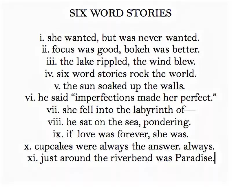 Six Word stories. 6 Words story. Six Word poem. Famous Six Word stories
