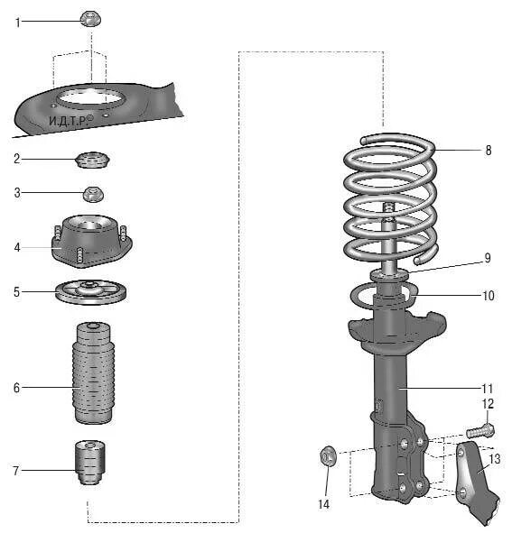 Схема передней стойки Шевроле Лачетти. Передняя стойка Хендай Солярис 2011 схема. Акцент задняя опора стойки схема. Стойка Шевроле Лачетти передняя схема.