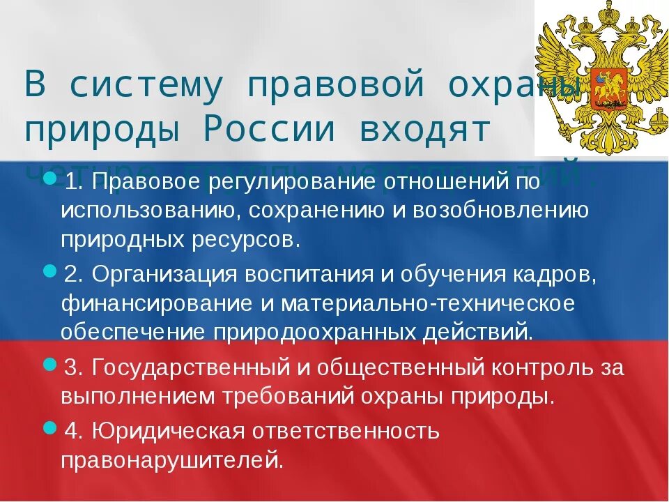 Охрана природы в России. Меры по охране природы в России. Правовая охрана природы. Основы охраны природы.