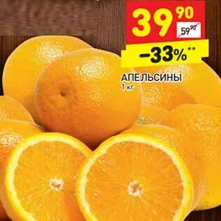 Апельсины акция