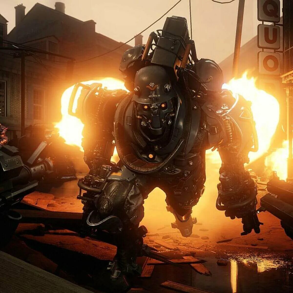 Вольфинг штейн. Вульфинштейн 2. wolfenstein ii: the new colossus. вольфинг штейн 3. wolfenstein большие роботы the new colossus.