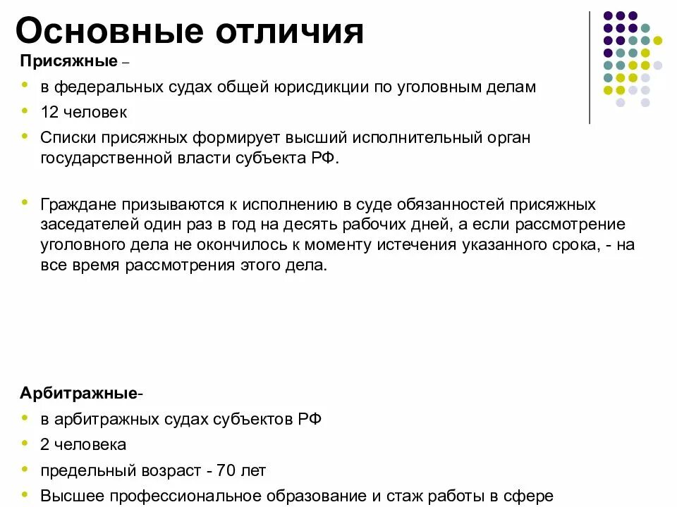 Общий список присяжных заседателей. Правовой статус присяжных и арбитражных заседателей. Статус присяжных заседателей. Статус присяжных и арбитражных заседателей. Правовой статус института присяжных.