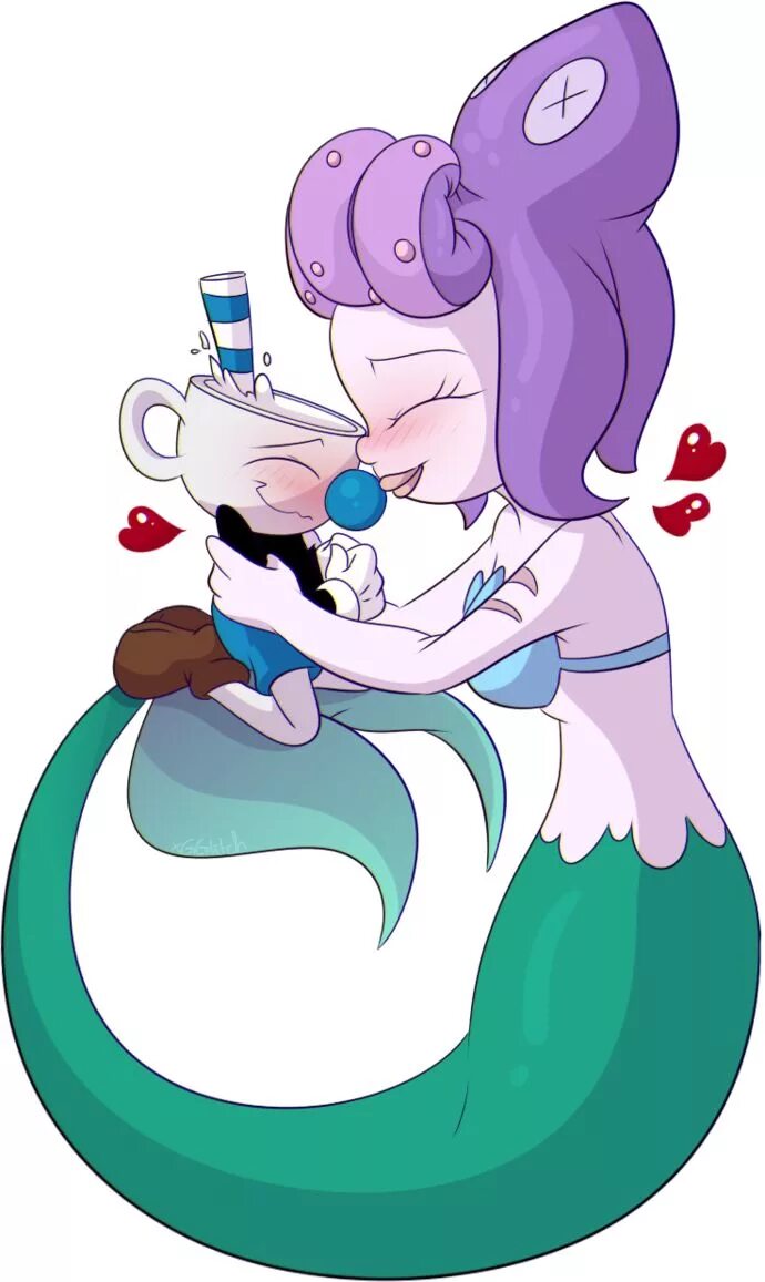 Maria x. Магмен и Каламария. Cala Maria and Mugman. Боссы Cuphead Cala Maria.