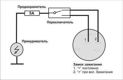 Схема замка зажигания мтз