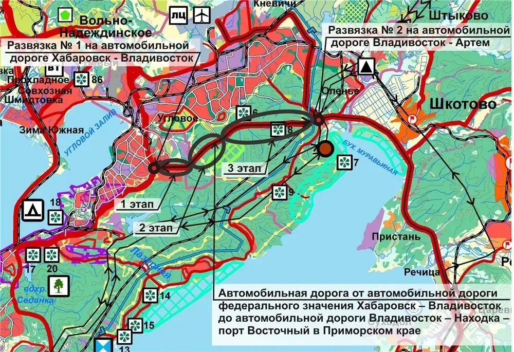 Карта надеждинского района. Проект дороги Владивосток находка. Дорога Владивосток находка порт Восточный схема. Проект трассы Владивосток находка порт Восточный. Новая трасса Владивосток-находка карта.