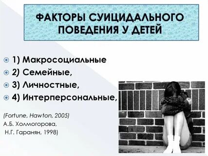 Темы по суицидальному поведению