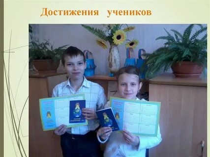 Достижения школьника