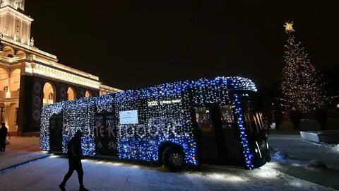 Новогодняя речной вокзал